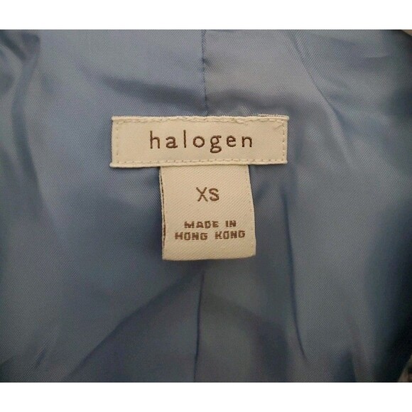 Vintage Set of Two Cute Halogen Womens Jackets Wool Plaid Blue Pink Size XS Warm - Picture 10 of 13